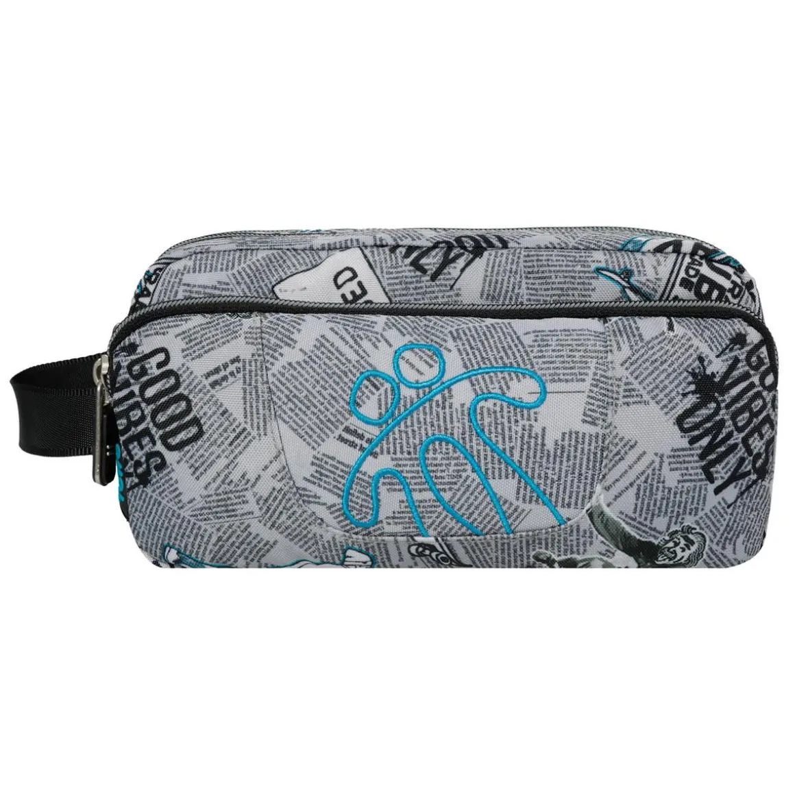 Totto - Estuche escolar 3 compartimentos Agapec Newspaper