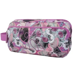 Totto - Estuche escolar 3 compartimentos - Mascotas divertidas