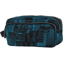 Totto - Estuche escolar 3 compartimentos - Azul y negro