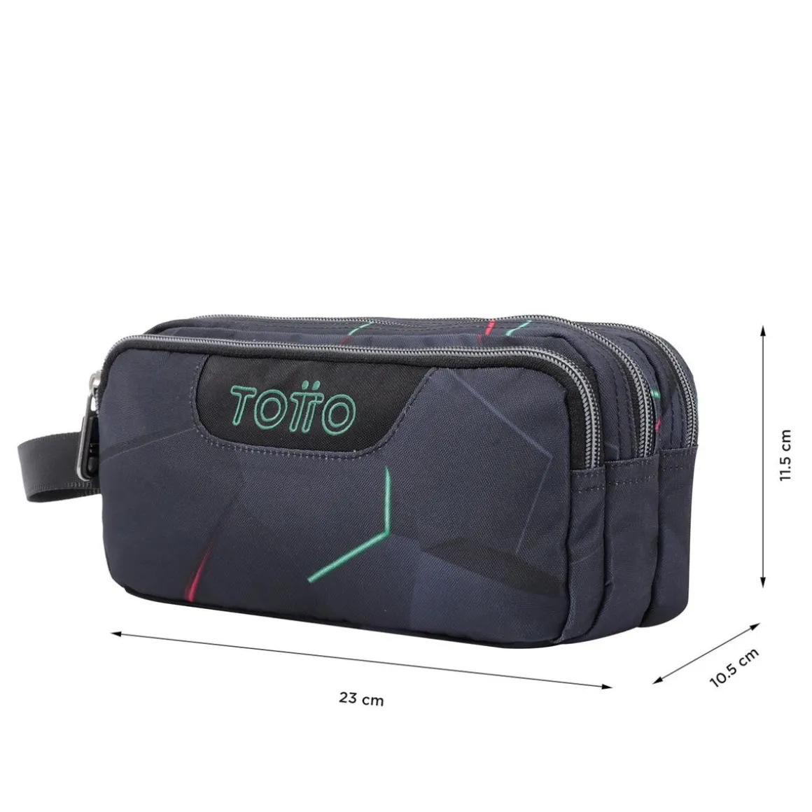 Totto - Estuche escolar tres compartimentos fractal Agapec