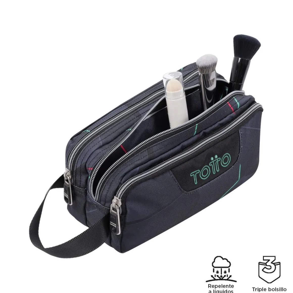 Totto - Estuche escolar tres compartimentos fractal Agapec