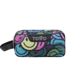 Totto - Estuche escolar tres compartimentos emojis Agapec