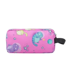 Totto - Estuche escolar tres compartimentos gatos astronautas Agapec