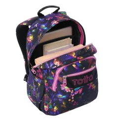 Totto - Mochila Acuareles Flower Galaxy