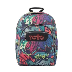 Totto - Mochila escolar adaptable a carro graffiti Acuareles