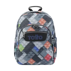 Totto - Mochila escolar adaptable a carro bloques Acuareles