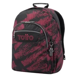 Totto - Mochila escolar adaptable a carro tiza roja Acuareles