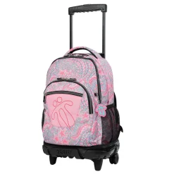 Totto - Mochila escolar con ruedas Renglones Ocean