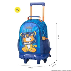Totto - Mochila escolar con ruedas pequeña Little Avatar