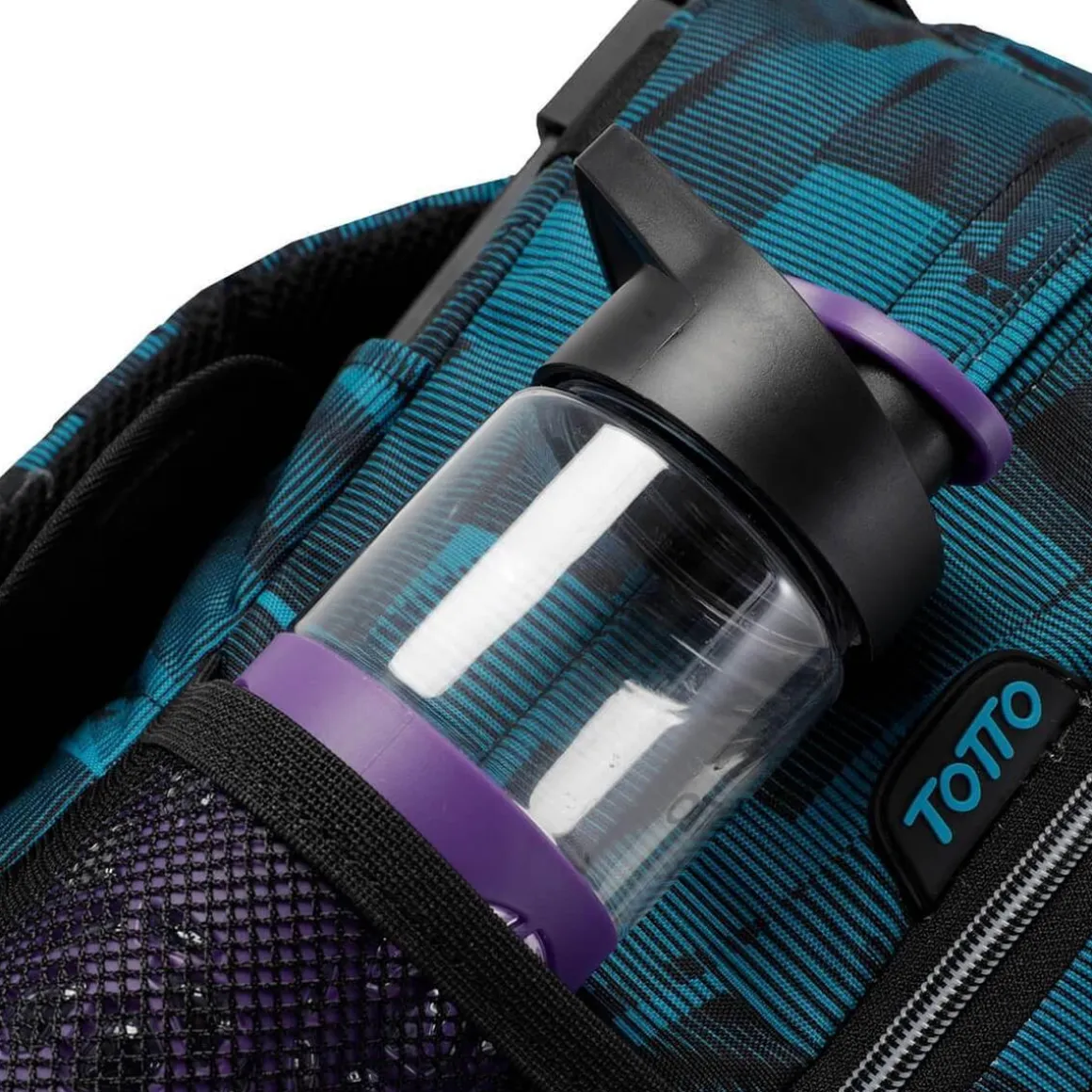 Totto - Mochila escolar con ruedas Renglones - Azul