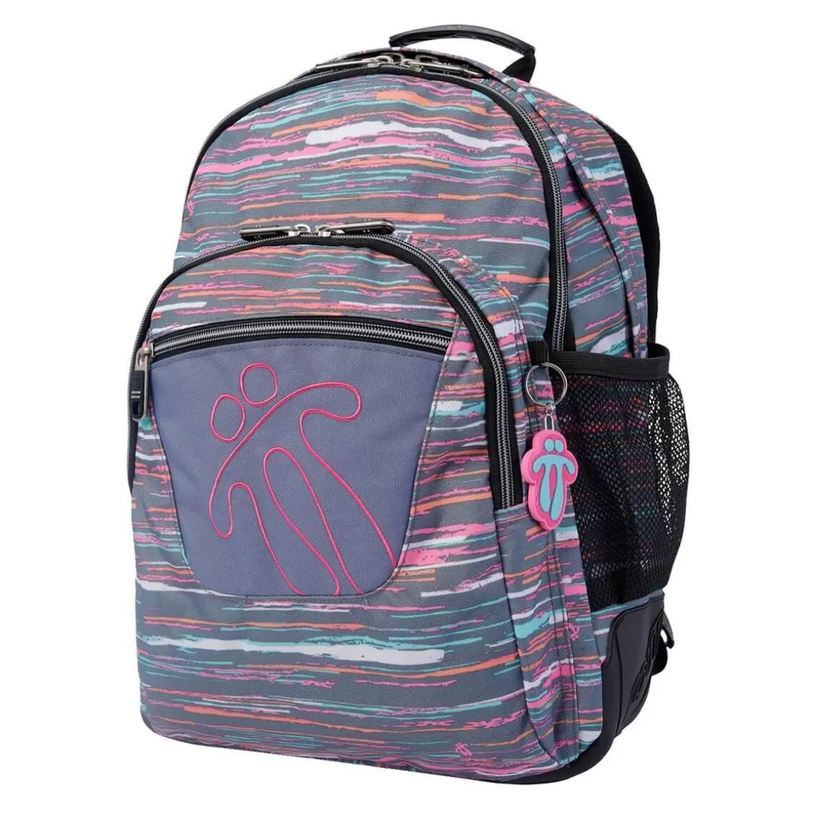 Totto - Mochila escolar Crayoles - Rayas