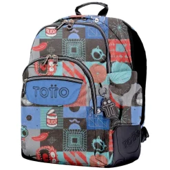Totto - Mochila escolar cyber monstruos Rayol