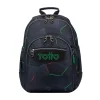Totto - Mochila escolar fractal Crayoles