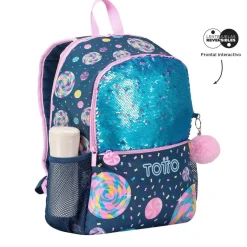 Totto - Mochila escolar grande Sweet Candy