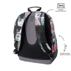 Totto - Mochila escolar manga Crayoles