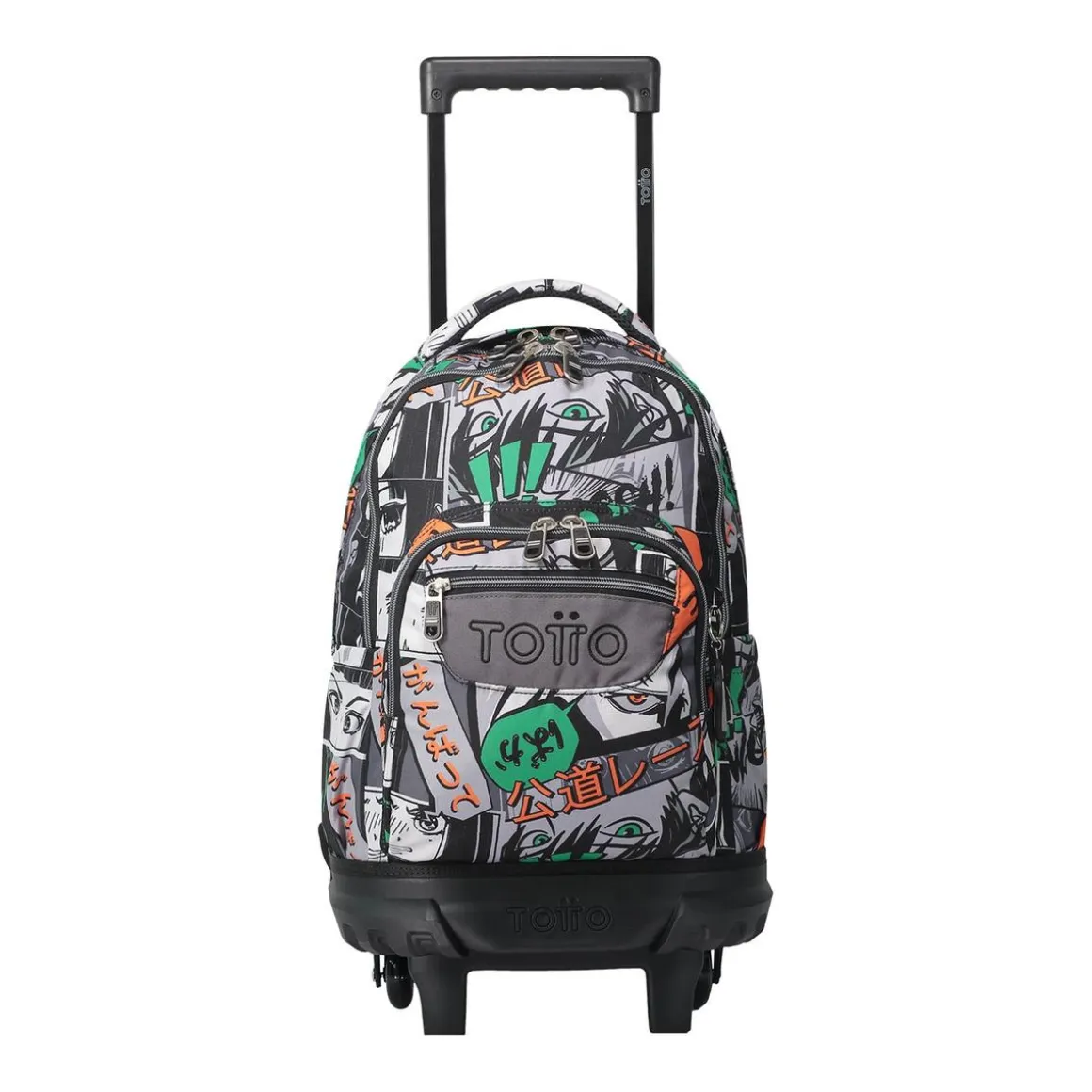 Totto - Mochila escolar pequeña ruedas manga Resma