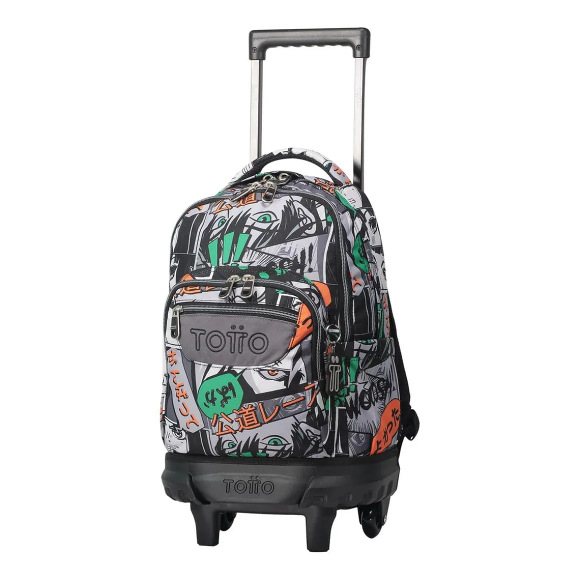 Totto - Mochila escolar pequeña ruedas manga Resma
