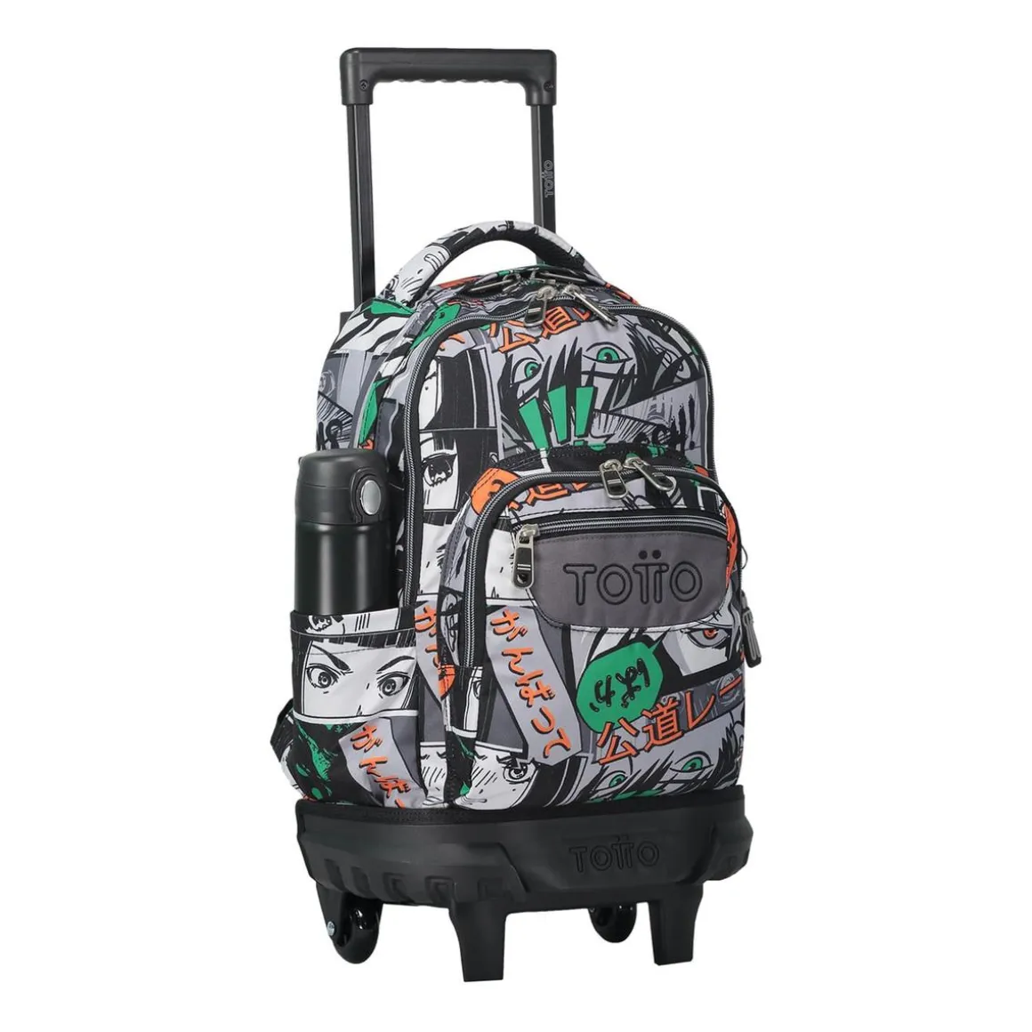 Totto - Mochila escolar pequeña ruedas manga Resma