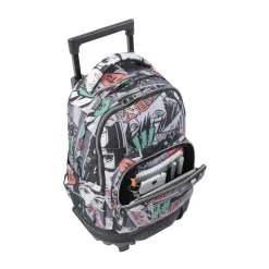 Totto - Mochila escolar pequeña ruedas manga Resma