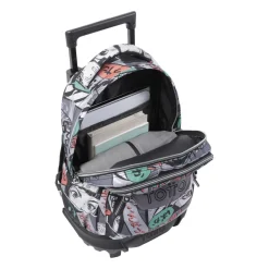Totto - Mochila escolar pequeña ruedas manga Resma