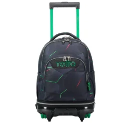 Totto - Mochila escolar ruedas desmontable fractal Tiza