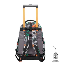 Totto - Mochila escolar ruedas desmontable manga Tiza