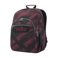 Totto - Mochila escolar tiza roja Acuarela