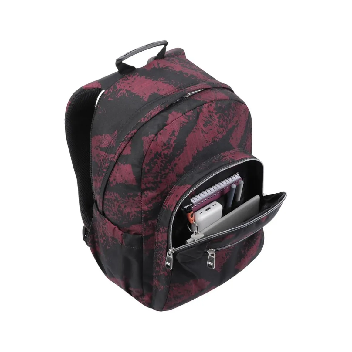 Totto - Mochila escolar tiza roja Acuarela