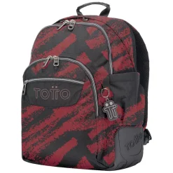 Totto - Mochila escolar tiza roja Rayol