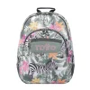 Totto - Mochila escolar tropical cebras Crayoles