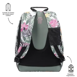 Totto - Mochila escolar tropical cebras Crayoles