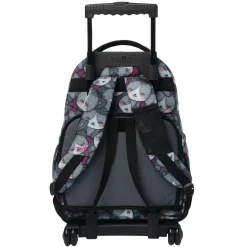 Totto - Mochila Renglones con ruedas Kitten Rose