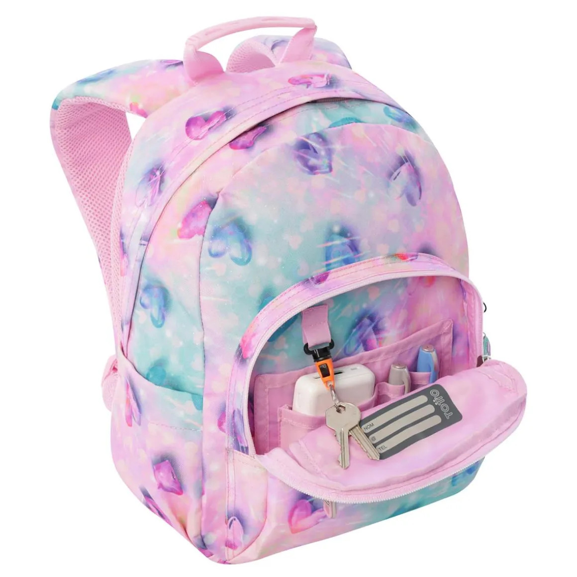 Totto - Mochila Tempera Glitter Shiny Heart