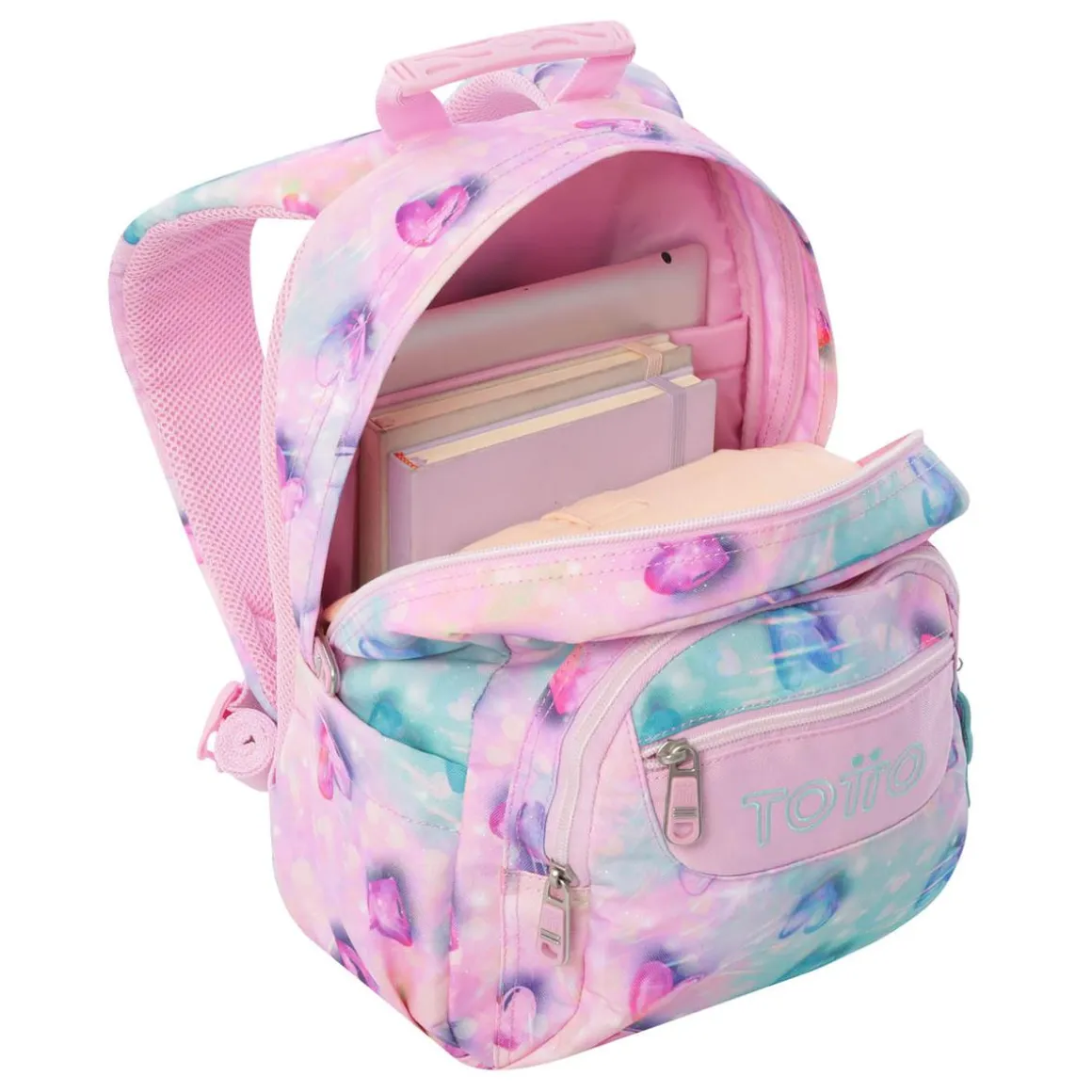 Totto - Mochila Tempera Glitter Shiny Heart