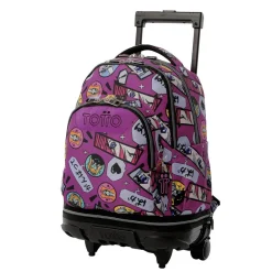 Totto - Mochila Tiza con ruedas Kitsune