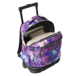 Totto - Mochila Tiza con ruedas Glitter Star Butterfly