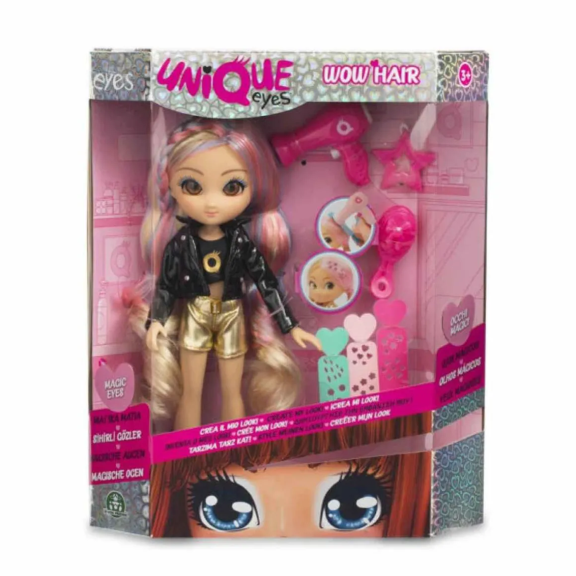 Unique Eyes - Muñeca WOW Hair (varios modelos)