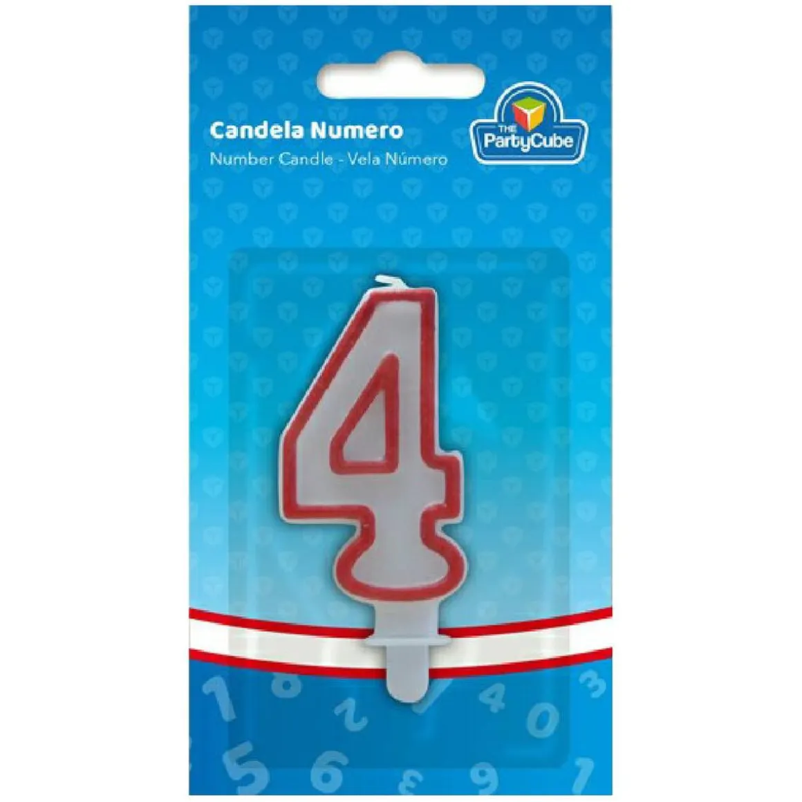 Vela borde rojo 4