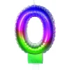 Vela multicolor número 0