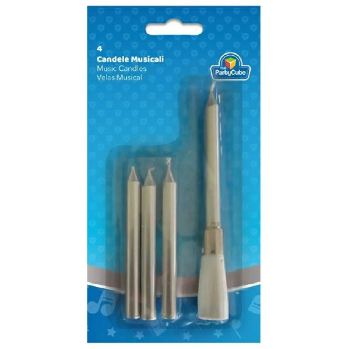 Vela musical plateada