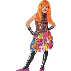 Vestido y medias efecto glow in dark para Halloween, Carnaval, Fiestas y cumpleaños ㅤ